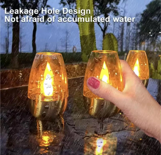 4 Bougies Solaires LED Sans Flamme