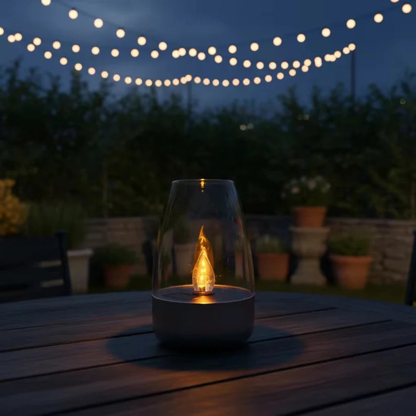 4 Bougies Solaires LED Sans Flamme