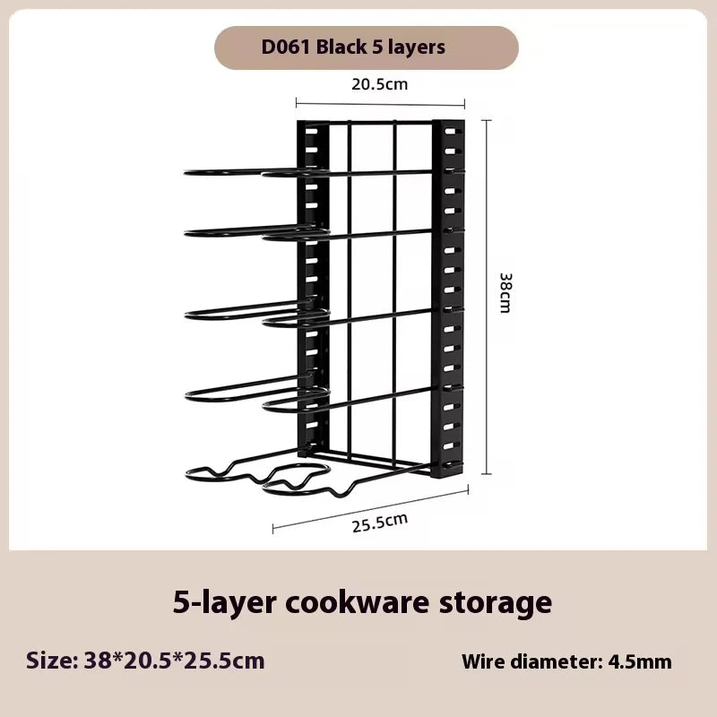 Organisateur Casseroles & Poêles 8 Niveaux